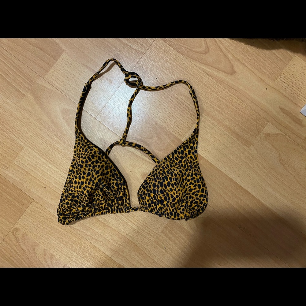 Volcom Animal Print Bikini Top